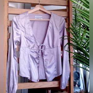 Urban Outfitters Tie Front Blouse - S